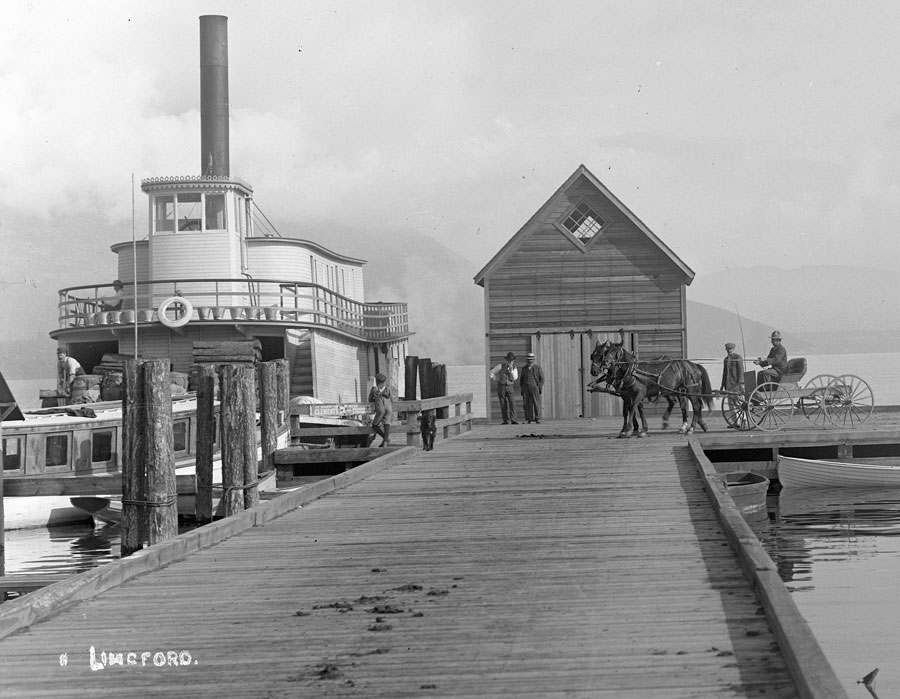 S.S. Andover at the wharf in Salmon Arm